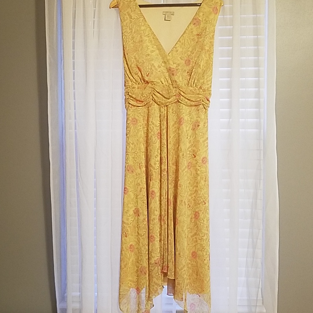 Long floral print dress